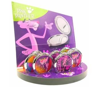 810-0029  COMPACT MIRROR PINK PANTHER
