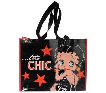 810-0025 WOVEN TOTE BAG BETTY BOOP