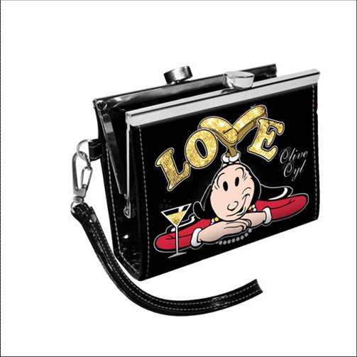 811-0585 VINTAGE CLASP WALLET LOVE OLIVE OYL (Popeye the Sailor)