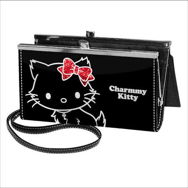 811-0631 VINTAGE MULTI CLASP WALLET MEOW CHARMMY KITTY