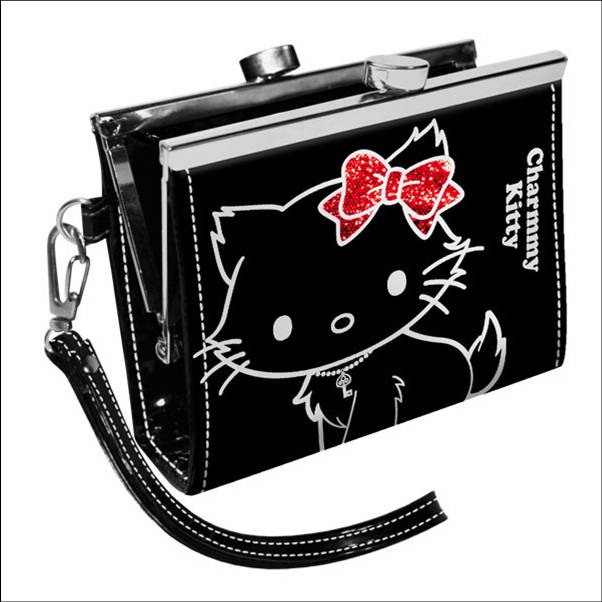 811-0636 VINTAGE CLASP WALLET MEOW CHARMMY KITTY