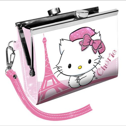 811-0652 VINTAGE CLASP WALLET CHERIE CHARMMY KITTY