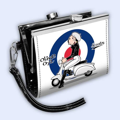 811-0939 VINTAGE CLASP WALLET SCOOTER OLIVE OYL (Popeye)