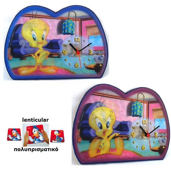 729-0003 TABLE CLOCK TWEETY
