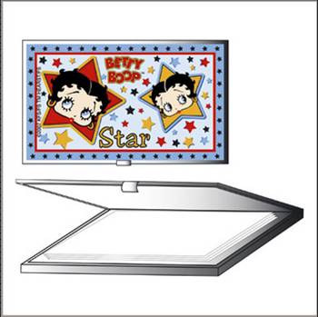 917-0299 METAL CASE FOR CARDS BETTY (ENAMELED) BETTY BOOP