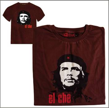 953-0046 T-SHIRT BROWN CHE GUEVARA