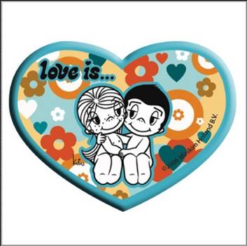 944-0001 ACRYLIC MAGNET LOVE IS