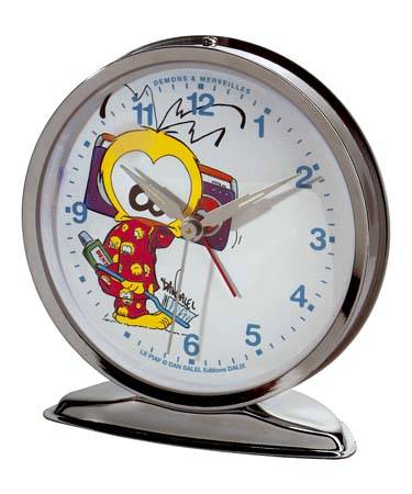 501-0005 VINTAGE ALARM CLOCK LE PIAF Demons et Merveilles