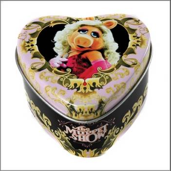 946-0018 METAL BOX HEART MUPPET SHOW