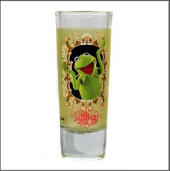 946-0032 SHOT GLASS MUPPET SHOW (KERMIT THE FROG)
