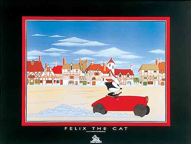 529-0034 POSTER SILKSCREEN FELIX THE CAT