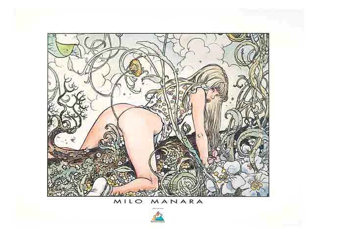 530-0005 POSTER SILKSCREEN MILO MANARA
