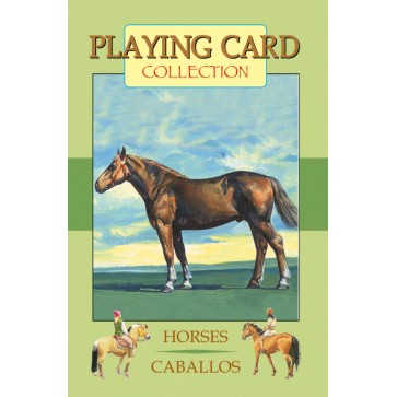 804-0056 COLLECTIBLE PLAYING CARD HORSES