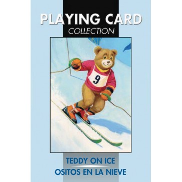 804-0227 COLLECTIBLE PLAYING CARD TEDDIES ON ICE