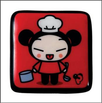 923-0039 ACRYLIC MAGNET SQUARE PUCCA