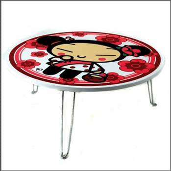 923-0041 CARD WOODEN TABLE PUCCA (METAL LEGS)