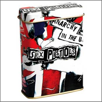 965-0052 METAL CIGARETTE TIN BOX SEX PISTOLS Anarchy In The UK