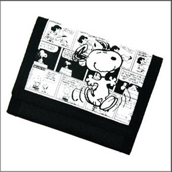 936-0047 WALLET TRIFOLD VELCRO SNOOPY (PEANUTS)