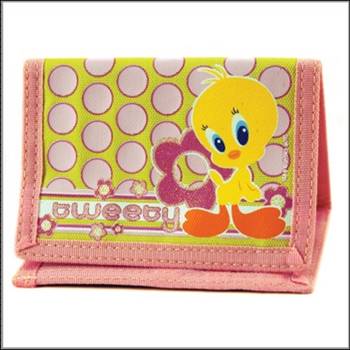 912-0208 WALLET WITH FASTENER TWEETY CUTY