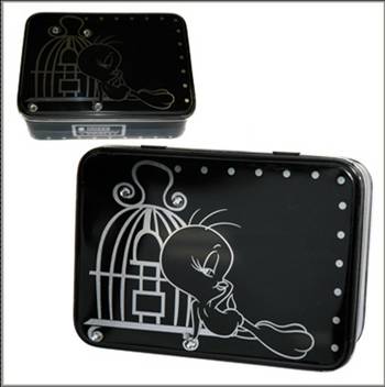 912-0418 METAL BOX TWEETY FREE STYLE WITH STRASS