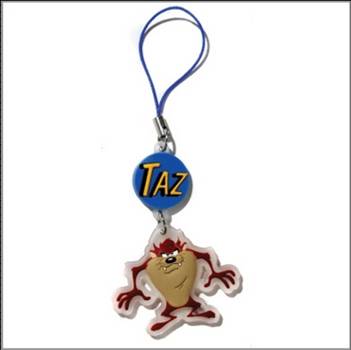 914-0069 KEYCHAIN / PHONE CHARM PVC TAZ